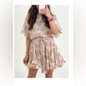 Braided belt swing dress